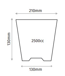 Enjeksiyon Makrome Saksı 2.5 Litre